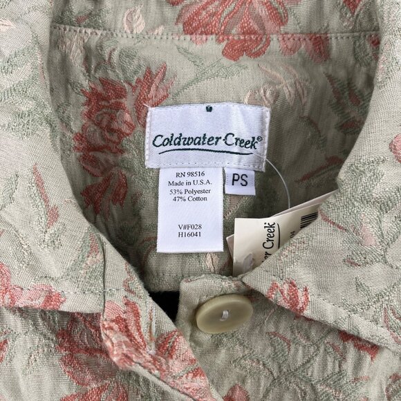 Coldwater Creek Women's Spring Bloom Jacket Floral Pattern PS NWT - Picture 2 of 6